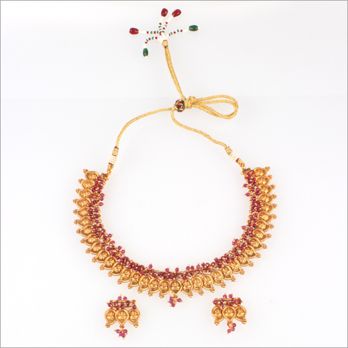 WST299 Beads Temple Necklace Set