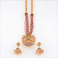 WST336RG Beads Temple Necklace Set