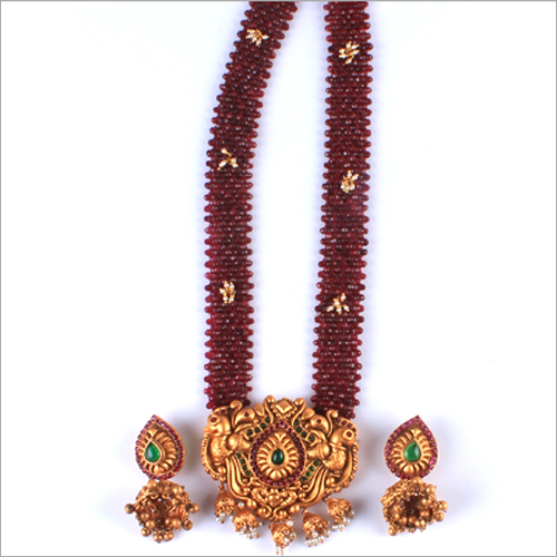 WST1035R Beads Antique Necklace Set