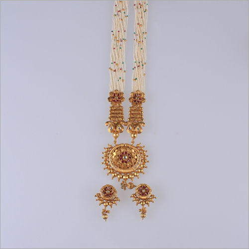 WST1841R Beads Antique Necklace Set