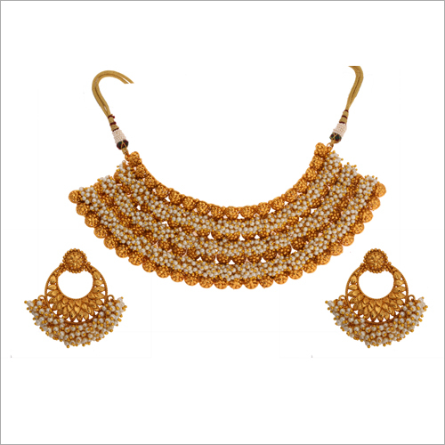 WST2466W Beads Antique Necklace Set
