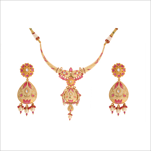 Fancy Meena Kari Necklace Set