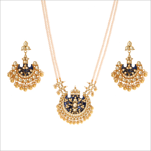 WST1340BL Paachi Kundan Necklace Set