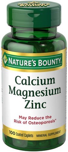 Natures Bounty Calcium Magnesium Zinc Caplets 100 Caplets Efficacy: Promote Healthy & Growth