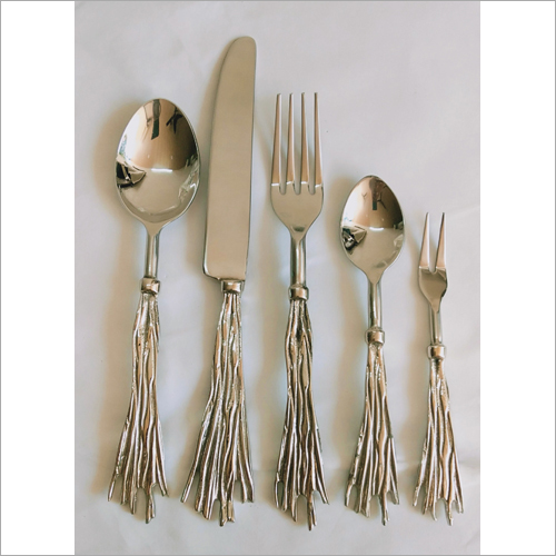 Nickle Flatware  Root Set Of 5Pcs Place Setting