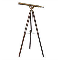 Floor Standing Antique Brass Anchormaster Telescope