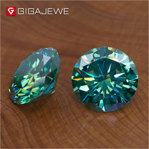 Green Color Moissanite Diamond