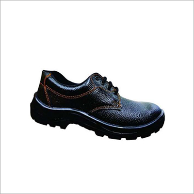 Black Mens Steel Toe Safety Shoes Non-Isi Mark For Officers Staff