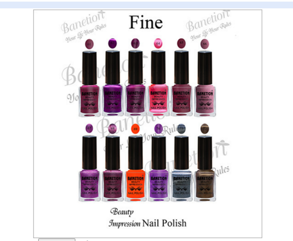 Fine Beauty Impression Nail Polish - Color Code: 120 Shades