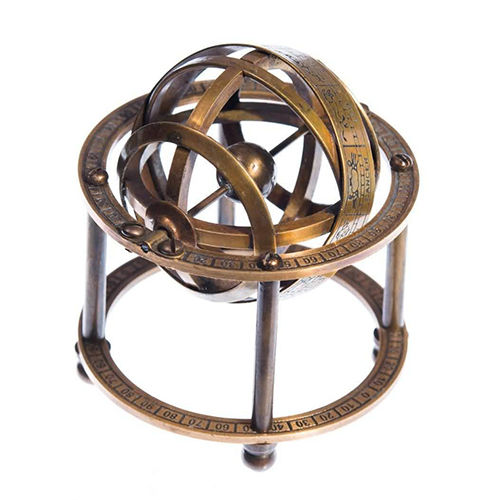 Solid Brass Armillary Sphere