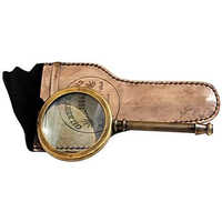 Vintage Brass Magnifying Glass