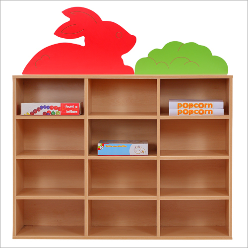 12 Section Wooden Storage Rack