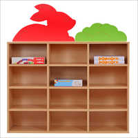 12 Section Wooden Storage Rack