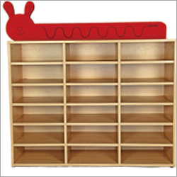 16 Section Wood Storage Rack