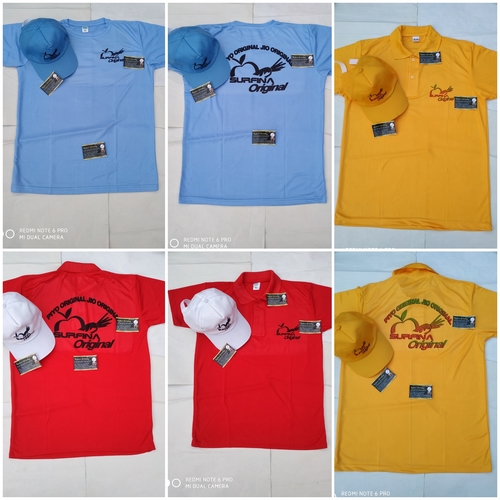 Customized Company Brand Printed Collar Tshirt