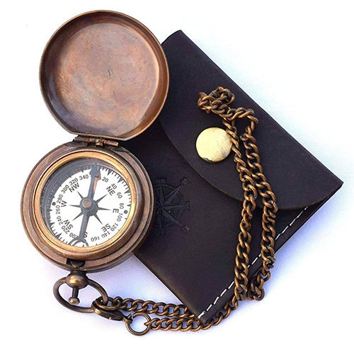 Nautical Brass Pocket Compass