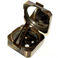 Golden Brass Pocket Compass