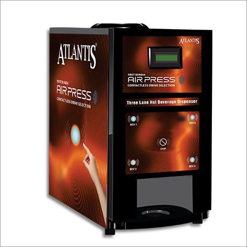 Atlantis Air Press Touchless Tea And Coffee Vending Machine 3 Lane
