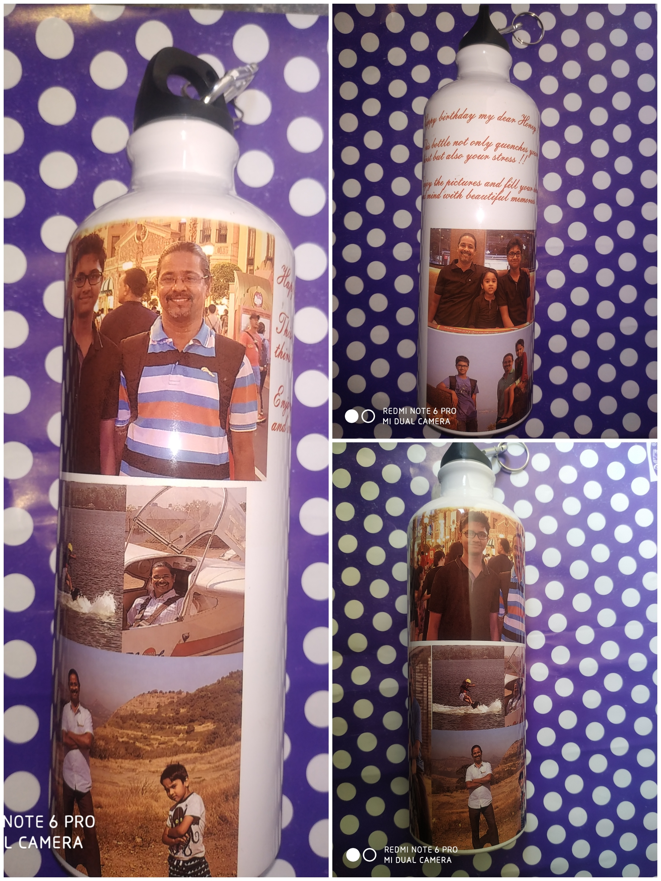 Customized Photo Printed Water Bottle