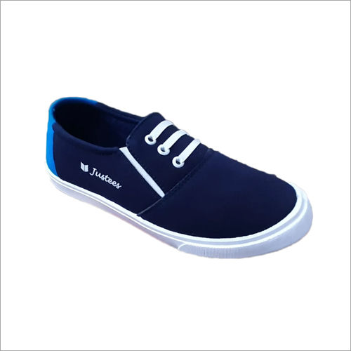 Blue colour canvas outlet shoes