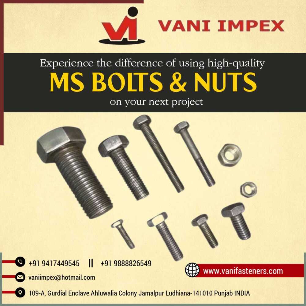 Ms Bolt Nut - Application: Fastening