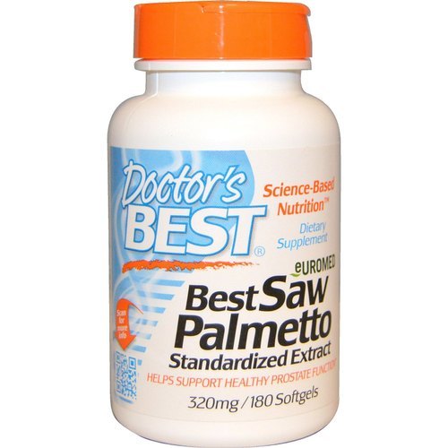 Doctors Best Euromed, Best Saw Palmetto Standardized Extract 320 Mg 180 Softgels Efficacy: Promote Healthy & Growth