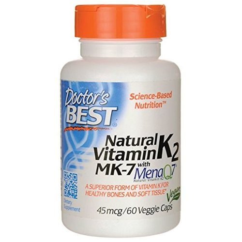 Doctors Best Natural Vitamin K2 Menaq7 45 Mcg 60 Veggie Caps Efficacy: Promote Healthy & Growth