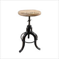 Industrial Style Crank Stool For Cafe And Restaurant