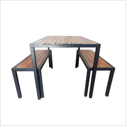 Restaurant Table With Bench By HANDICRAFT POINT