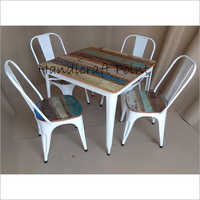 3x3 Tolix Dining Table Set