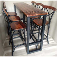 Industrial High Chairs And Table Set