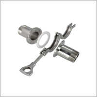 Clamp Ferrule - Brass Material , Round Shape - Industrial Grade, Polished Silver Finish