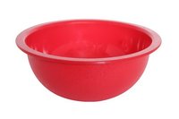 Round Plastic Donga 9 Inches Red Color