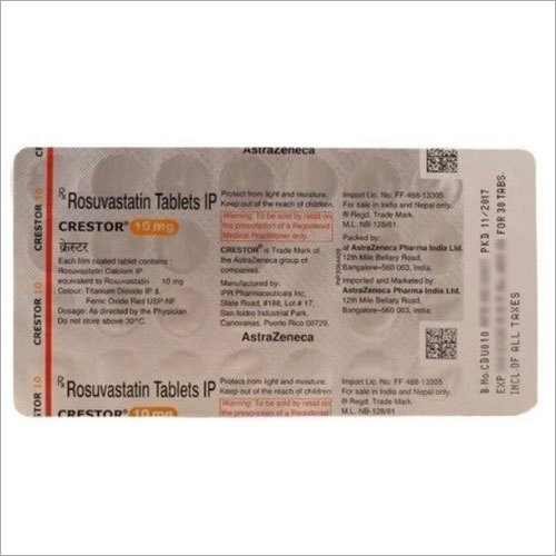 10mg Rosuvastatin Tablets IP