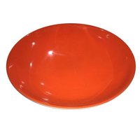 Round Orange Kitchen Plates