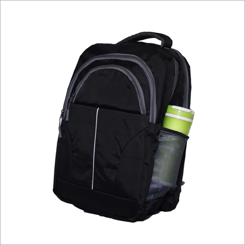 School Backpack Bag - Polyester Material, Available in Different Sizes, Black Color | Equipped with Durable Handles for Easy Carrying