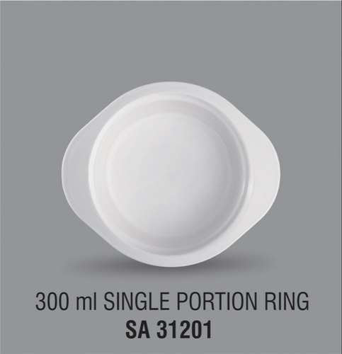 Acrylic 300 Ml Portion Ring-Round Collor