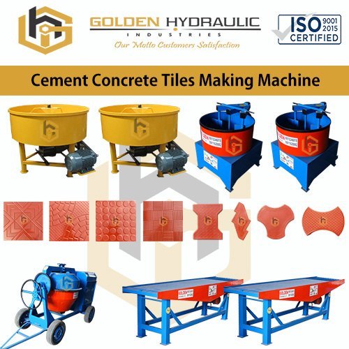 Cement Concrete Tile Making Machine