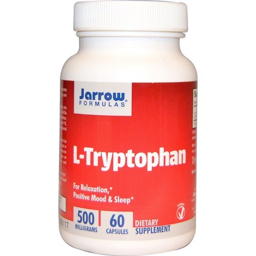 Jarrow Formulas, L-Tryptophan, 500 Mg, 60 Veggie Caps Efficacy: Promote Healthy & Growth