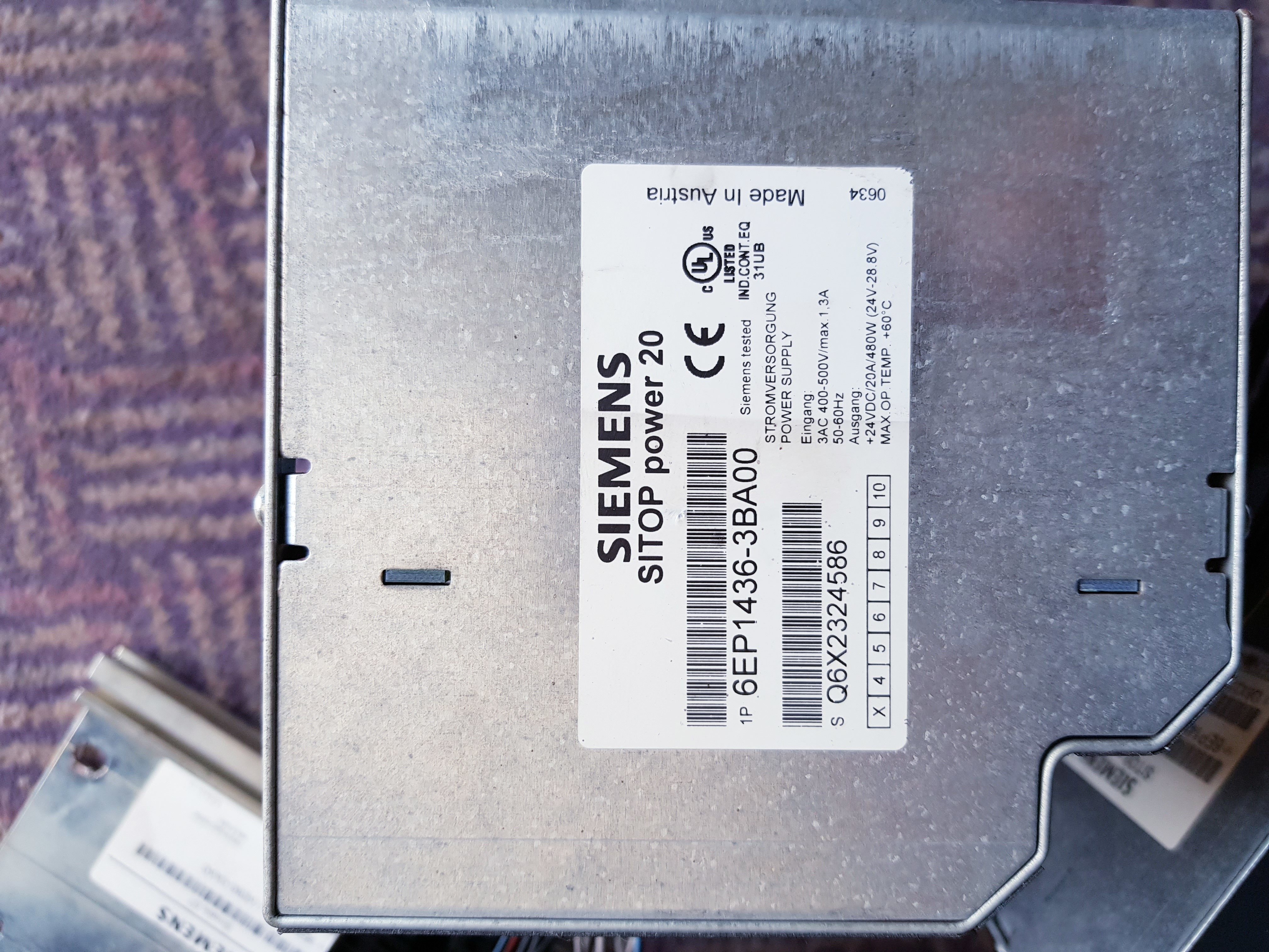 SIEMENS SITOP Power20 6EP1436-3BA00