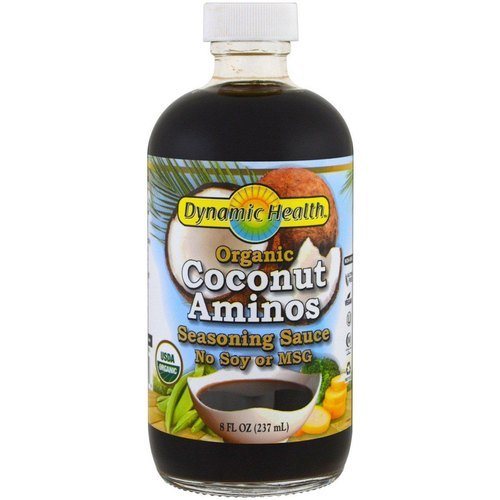 Dynamic Health Laboratories, Organic Coconut Aminos, Seasoning Sauce, 8 Fl Oz (237 Ml) Efficacy: Promote Healthy & Growth