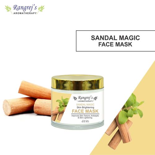 Rangrej's Aromatherapy Sandal Magic Face Mask for Glowing & Brightening Skin Natural Skin Care Product for Men and Women (100ml)