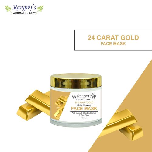 Rangrej's Aromatherapy 24 Carat Gold Skin Purifying Face Mask Oil Control, Anti Blemish & Reduce Acne for Men and Women (100ml)