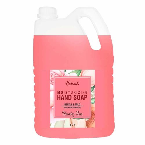 Harrods Hand Wash, Aromatic And Nourishing Hand Soap, Infused With Natural Essential Oils - Blooming Rose, Shea Butter & Vitamin E Germ Fighting & Moisturizing Hand Parabens Free 5L Gender: Female