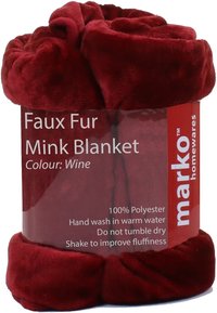 Luxury Faux Fur Mink Fleece Throw Over Sofa Bed Large Soft Warm Blanket