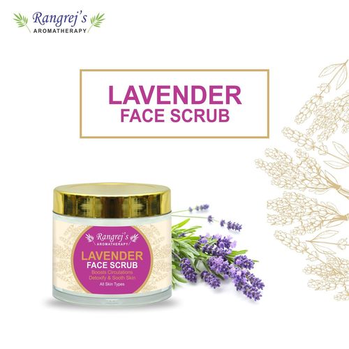 Rangrej's Aromatherapy Lavender Face Scrub for Radiant Glowing Skin For All Skin Type and for Men & Women (100ml)