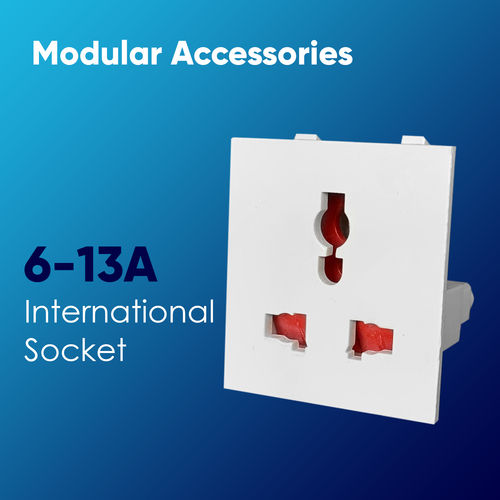 6A-13A International Socket Rated Voltage: 250 Volt (V)