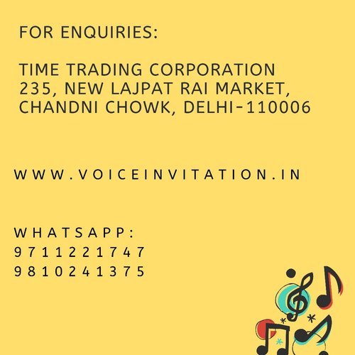 Indian Wedding Cards Sahi Chithi Gift Boxes Musical Song Module Family Di Member Bana