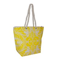 12 Oz Natural Canvas Tote Bag With Twisted Rope Handle