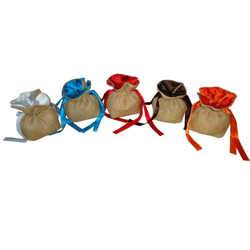 Customized Drawstring Gift Pouch With Lining
